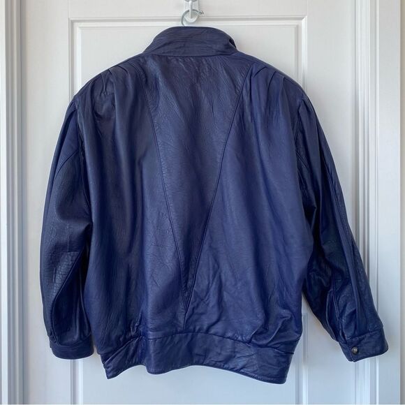 COSA NOVA | Vintage Leather Bomber Jacket - Picture 6 of 16